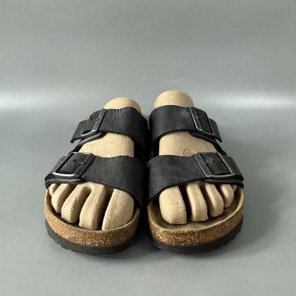 Birkenstock Arizona Oiled Leather in Black, Size 40 - Picture 4 of 15